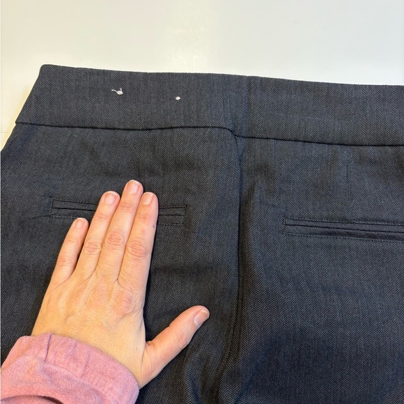NWT Reitmans Gray pin stripe Straight Leg mid-rise work Pants women's size S - Picture 8 of 12